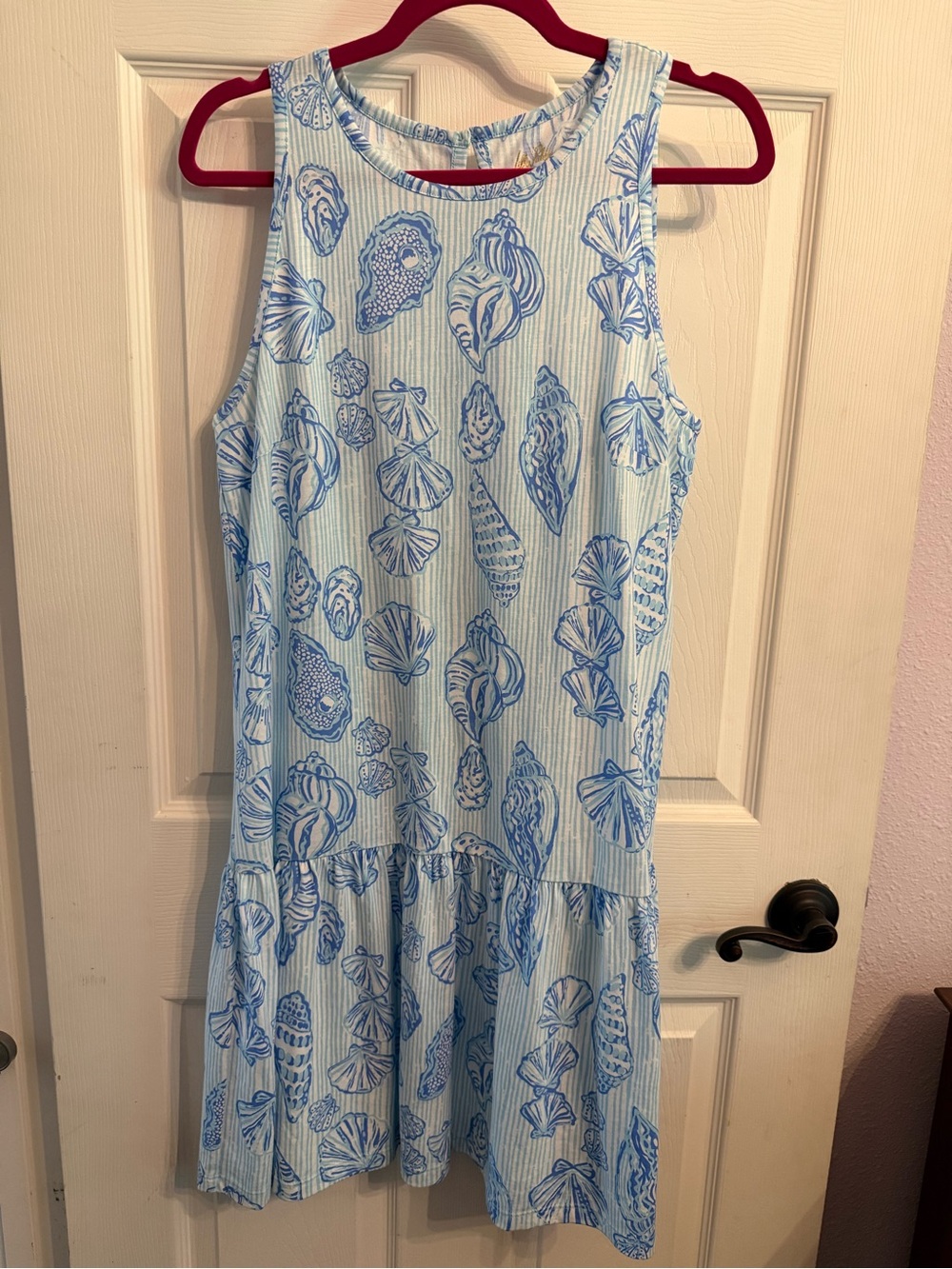 Lilly Pulitzer Dixie dress Fresh Water blue Coll as Shell. Size M - EUC